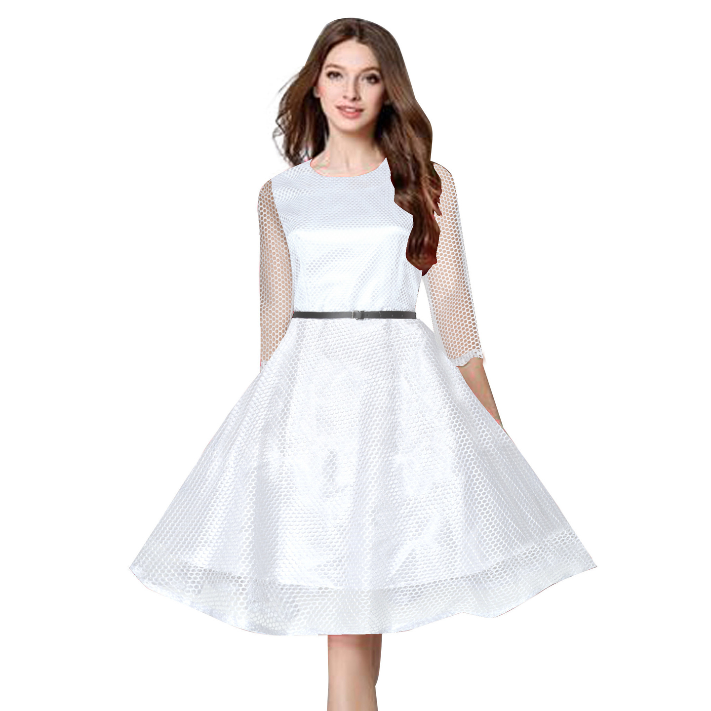 Kartiklifestyle Designer Western  Dress Fabric Lace, Inner- Premium Japan Satin Stitched Kurtis.
