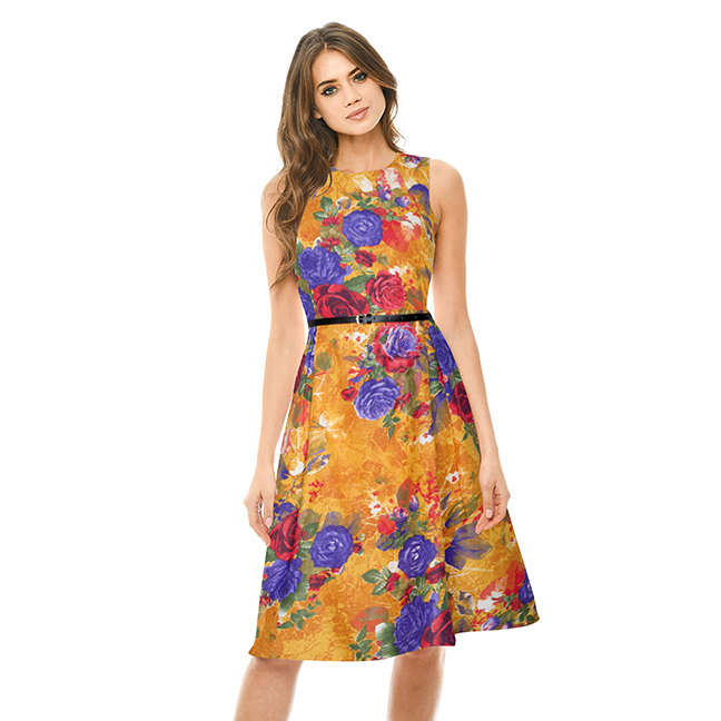 Kartiklifestyle Designer Western  Dress Fabric Heavy American Crepe Stitched Kurtis.