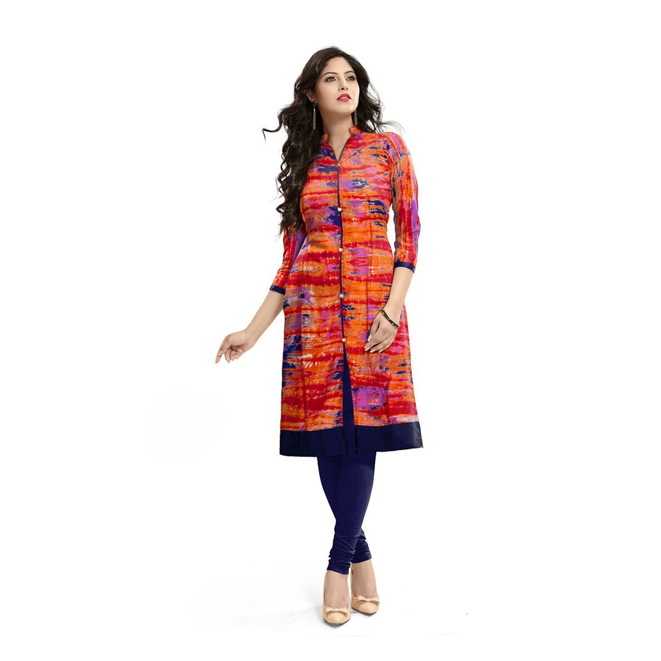 Kartiklifestyle Designer Kurti Fabric Rayon Stitched Kurtis.