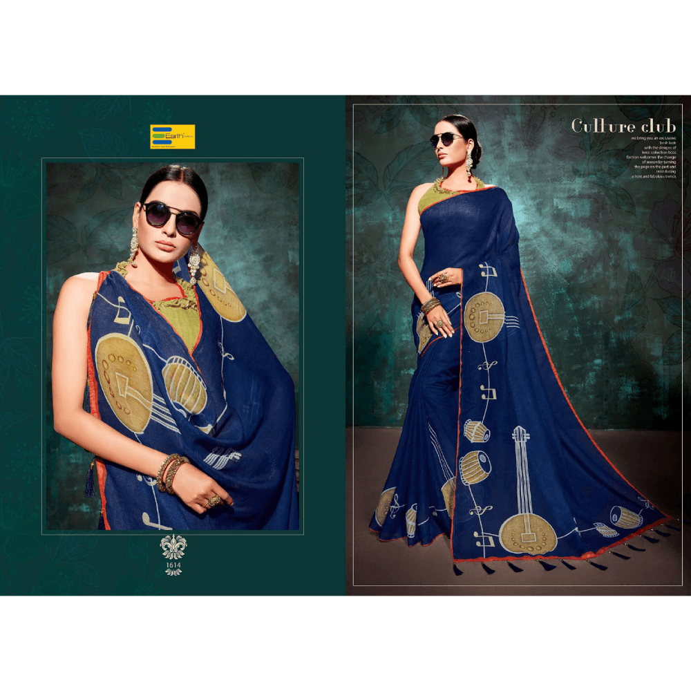 Beautiful Printed Khadi Fabric Sarees  