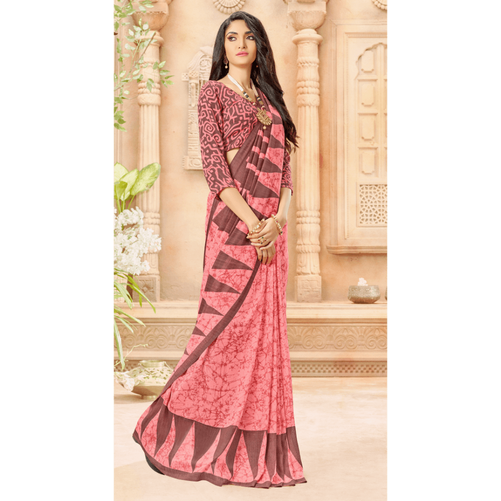 Beautiful Printed Rayon Silk Sarees 