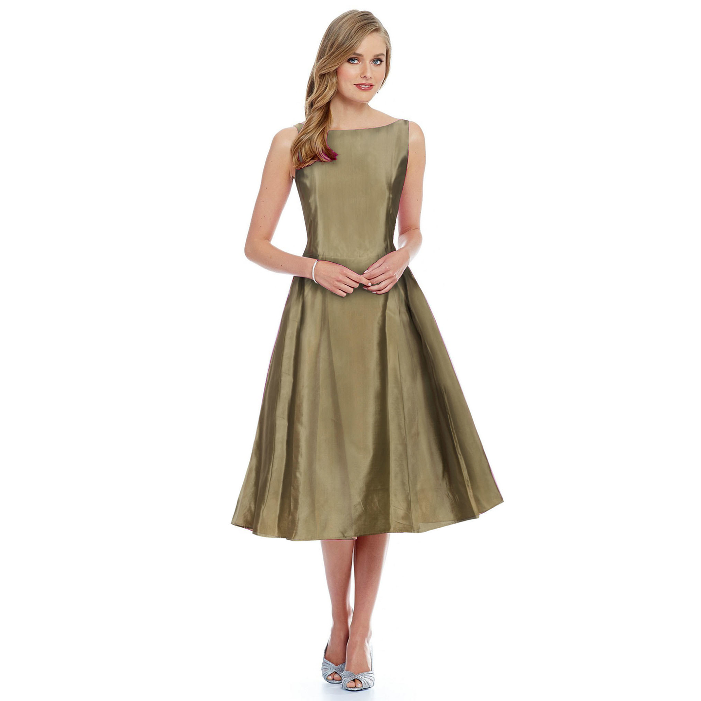 Kartiklifestyle Designer Western  Dress Fabric Taffeta Silk Stitched Kurtis.