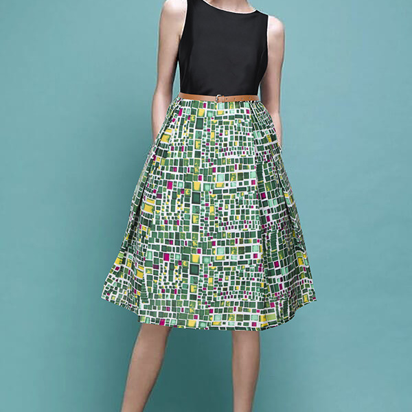 Kartiklifestyle Designer Western  Dress Fabric Taffeta Silk and Blended Cotton, Inner - Heavy American Crepe Stitched Kurtis.