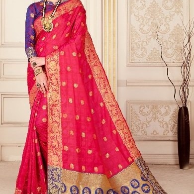 Beautiful Heavy Traditional , Ethnic Looking Art Silk Sarees  With Zari Thread Work