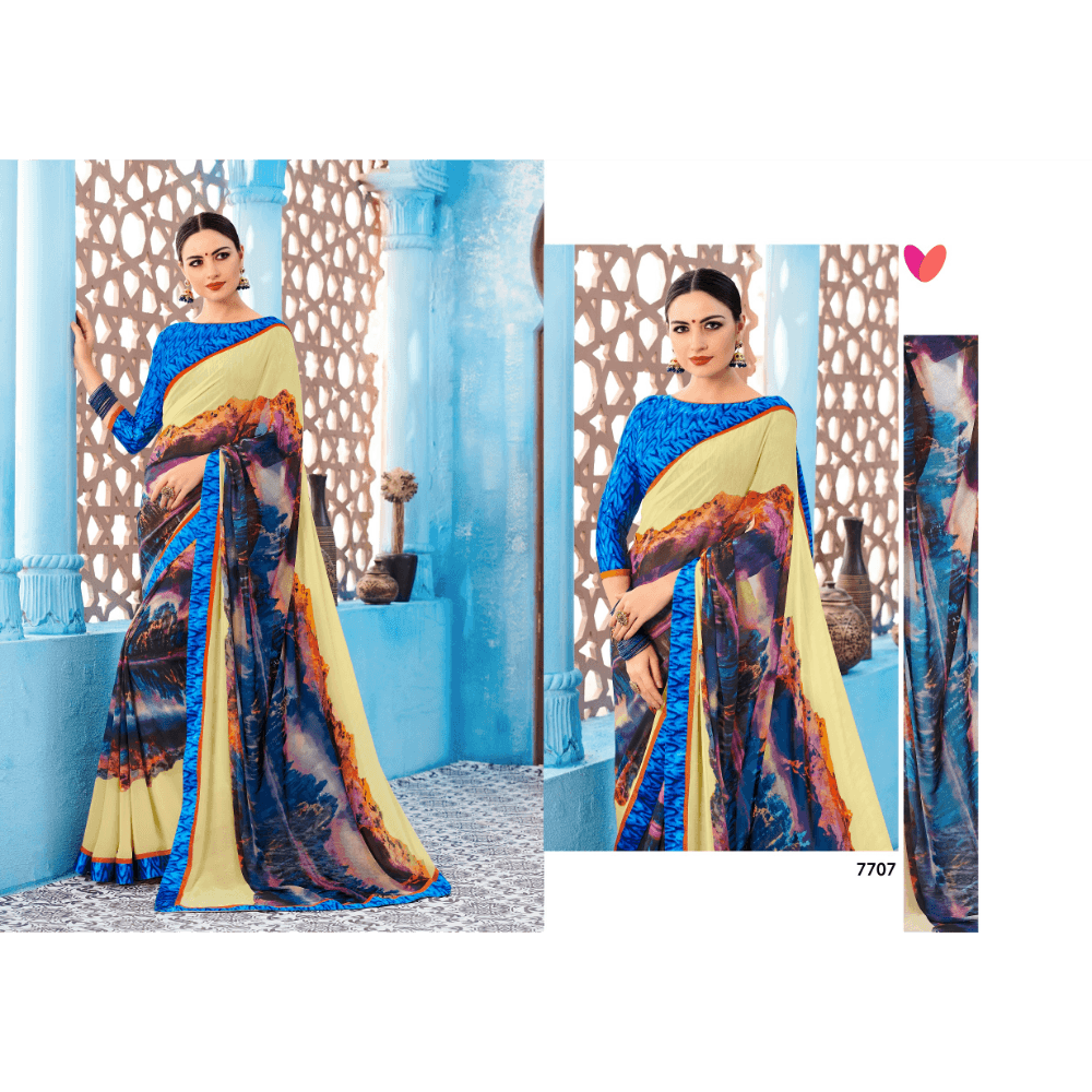 Printed Casual Wear Sarees