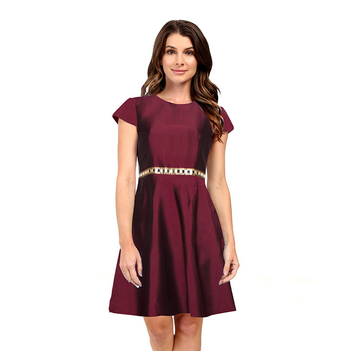 Kartiklifestyle Designer Western  Dress Fabric Taffeta Silk Stitched Kurtis.