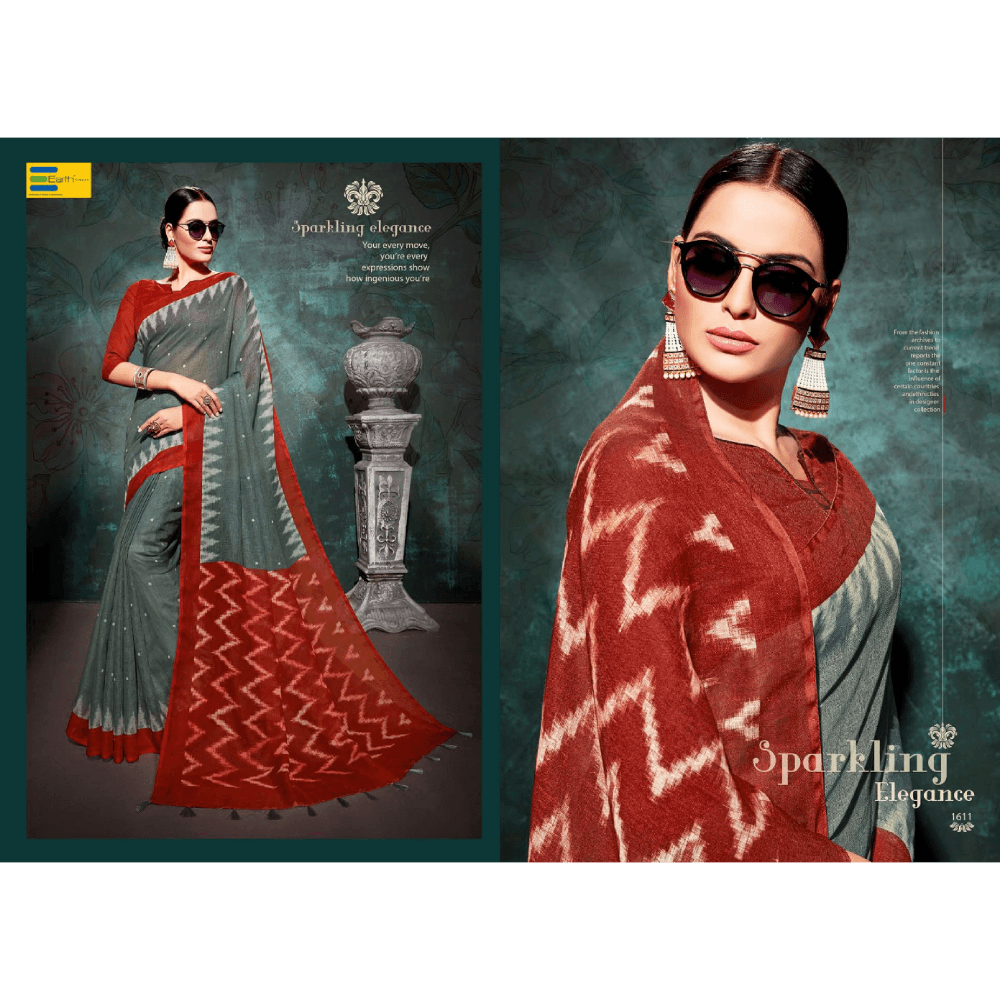 Beautiful Printed Khadi Fabric Sarees  