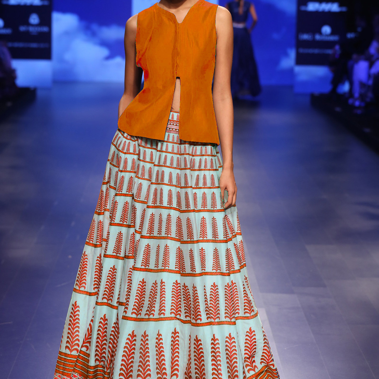 Kartiklifestyle Designer Lehengas Fabric Taffeta and Bhagalpuri Semi Stitch