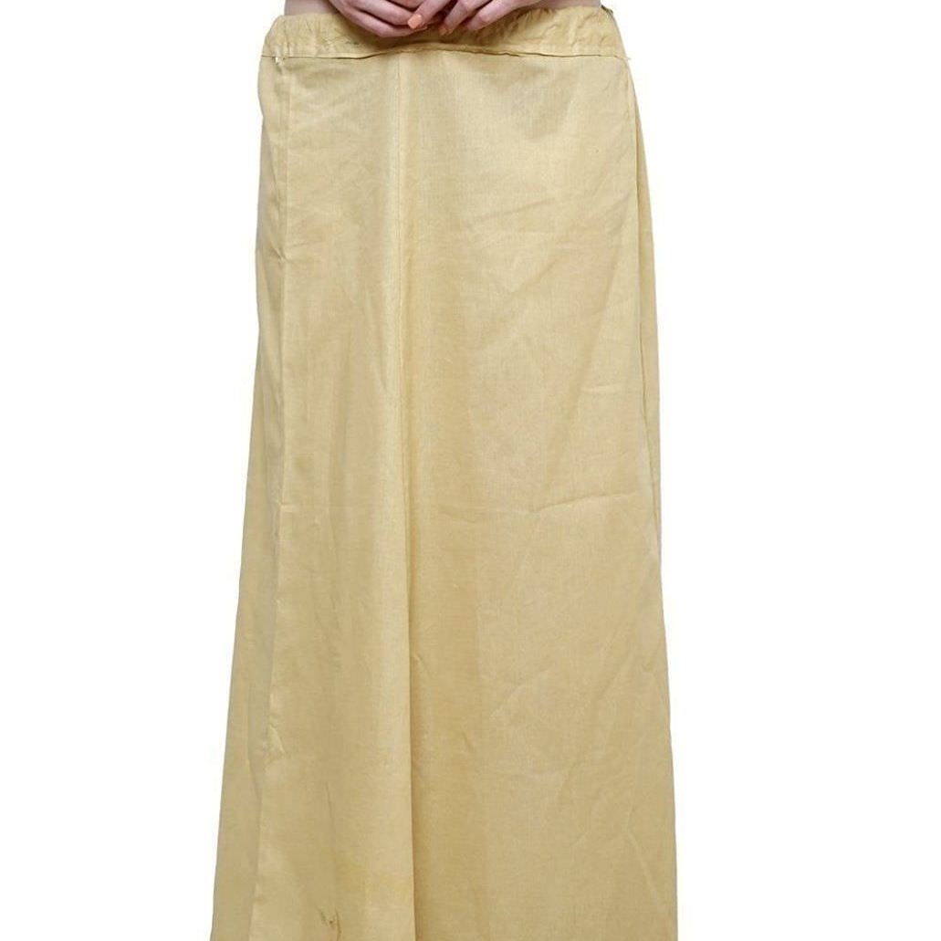 Women's Cotton Inskirt Saree Petticoats Plain Cotton Readymade Petticoat 