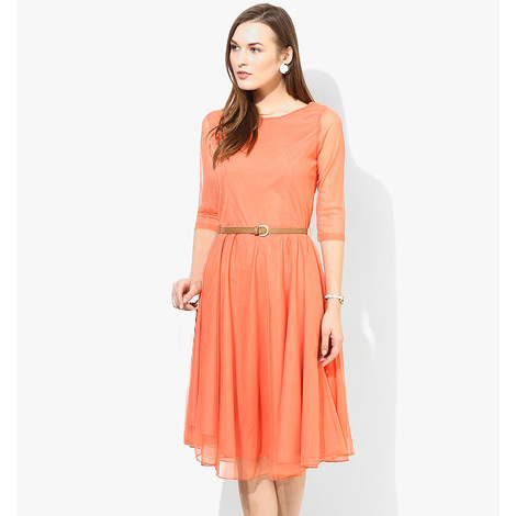 Kartiklifestyle Designer Western  Dress Fabric Soft Net, Inner-Heavy American Crepe Stitched Kurtis.