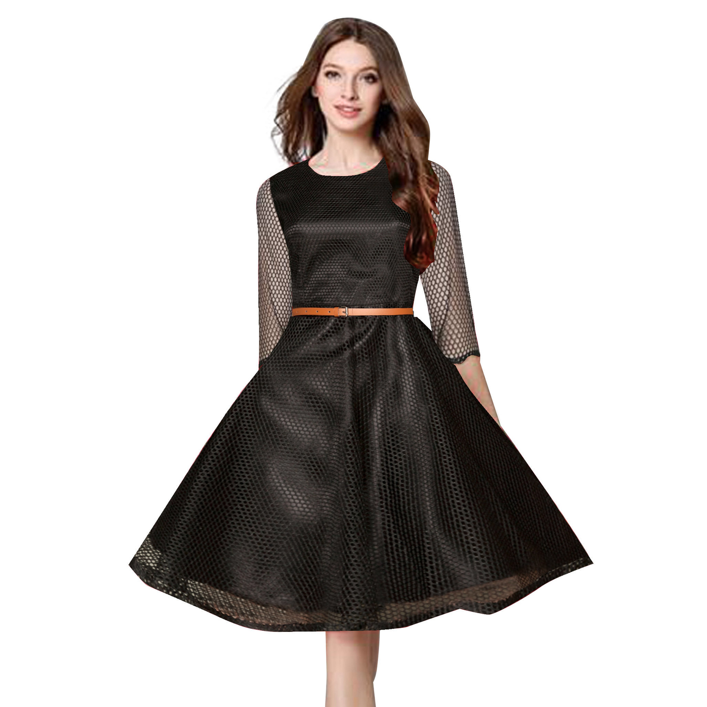Kartiklifestyle Designer Western  Dress Fabric Lace, Inner- Premium Japan Satin Stitched Kurtis.