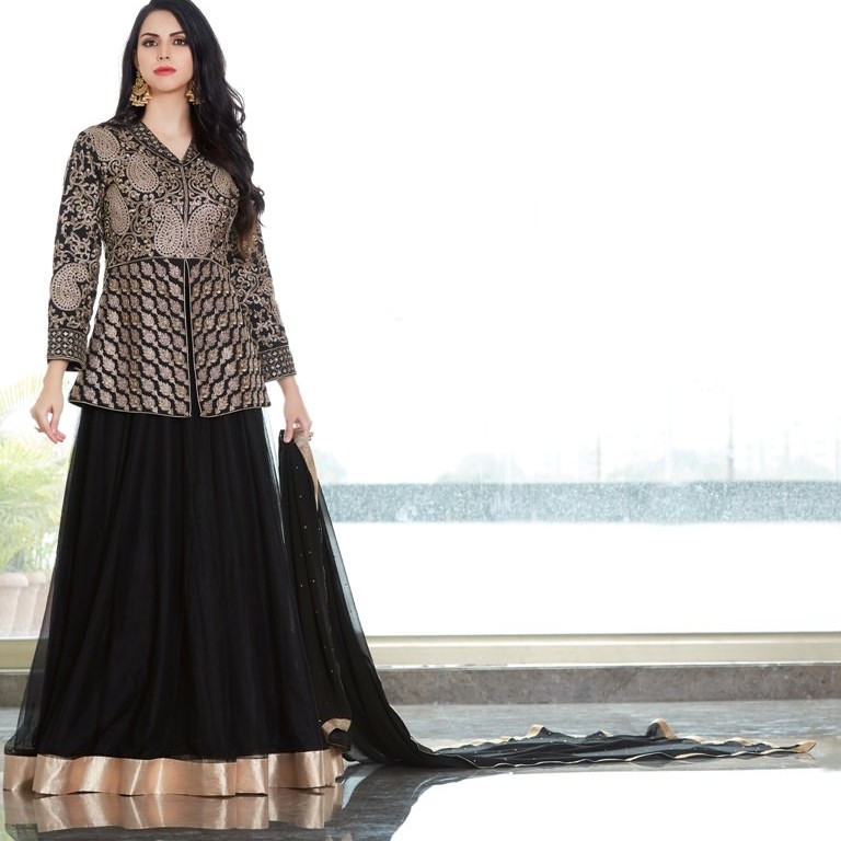  Designer Heavy Party Waer & Occasional Wear black Color Suit