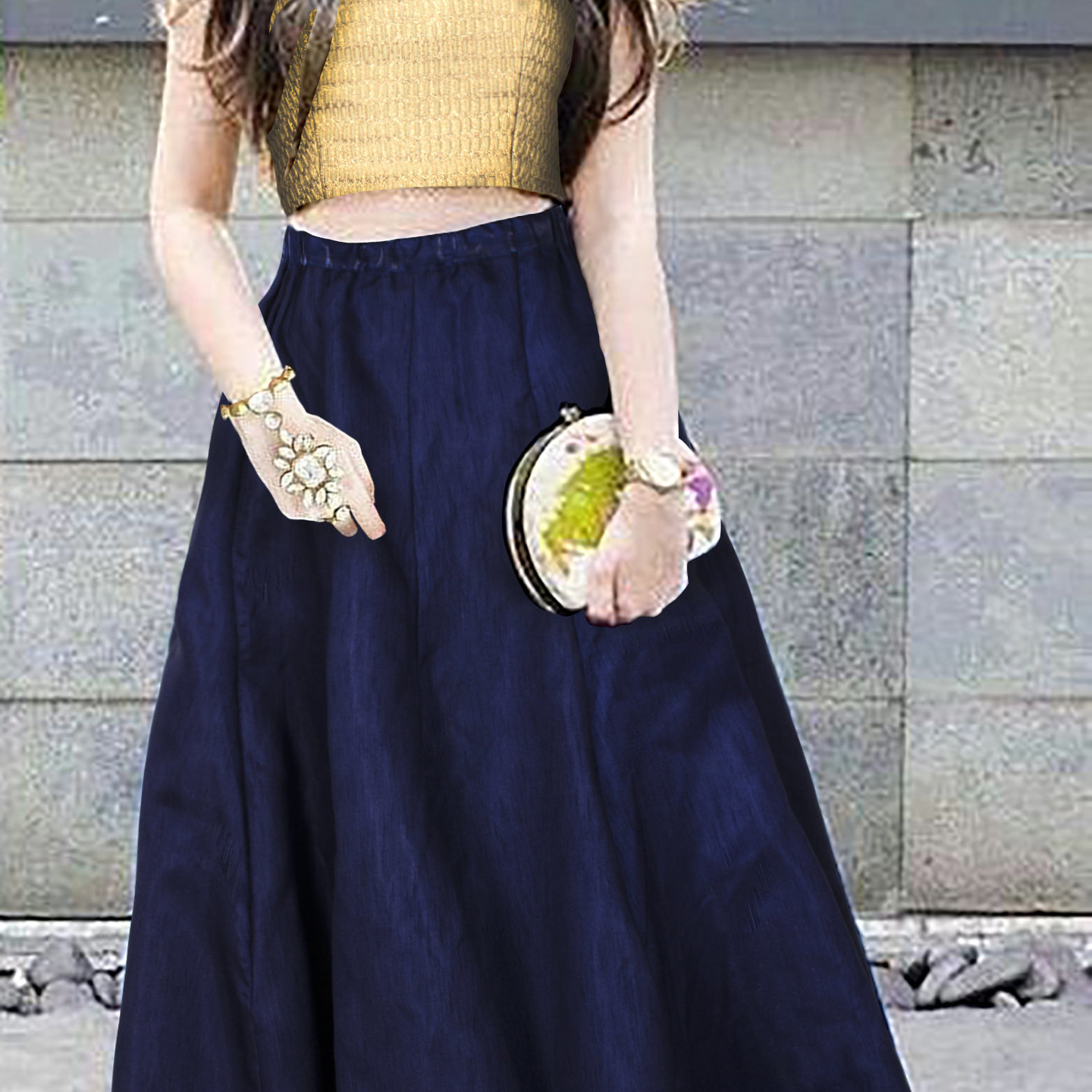 Kartiklifestyle Designer Lehengas Fabric Heavy Banglory Satin Silk, Blouse - Taffeta Silk Stitched (Blouse Unstitched)