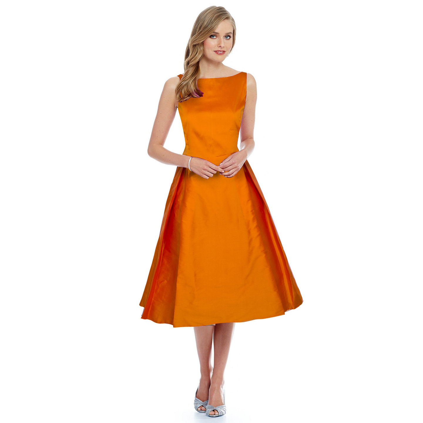 Kartiklifestyle Designer Western  Dress Fabric Taffeta Silk Stitched Kurtis.
