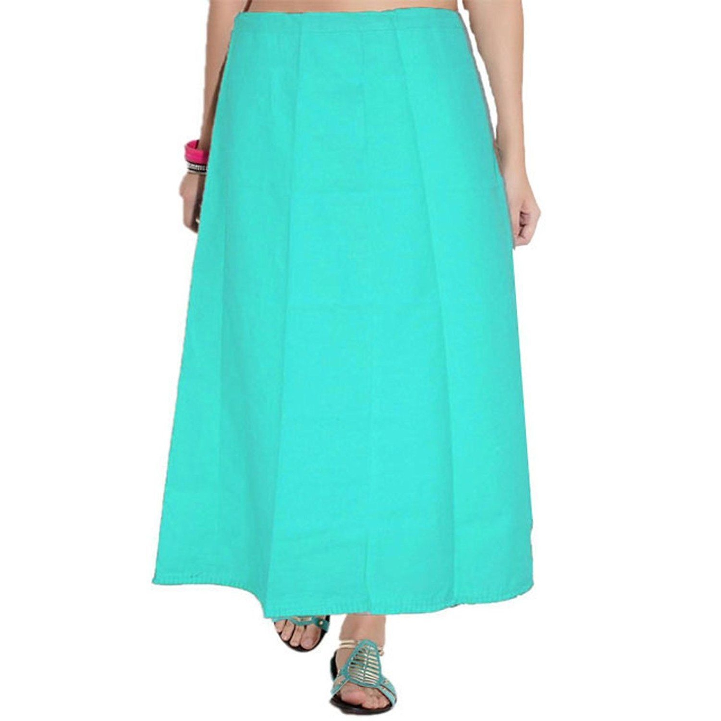 Women's Cotton Inskirt Saree Petticoats Plain Cotton Readymade Petticoat 
