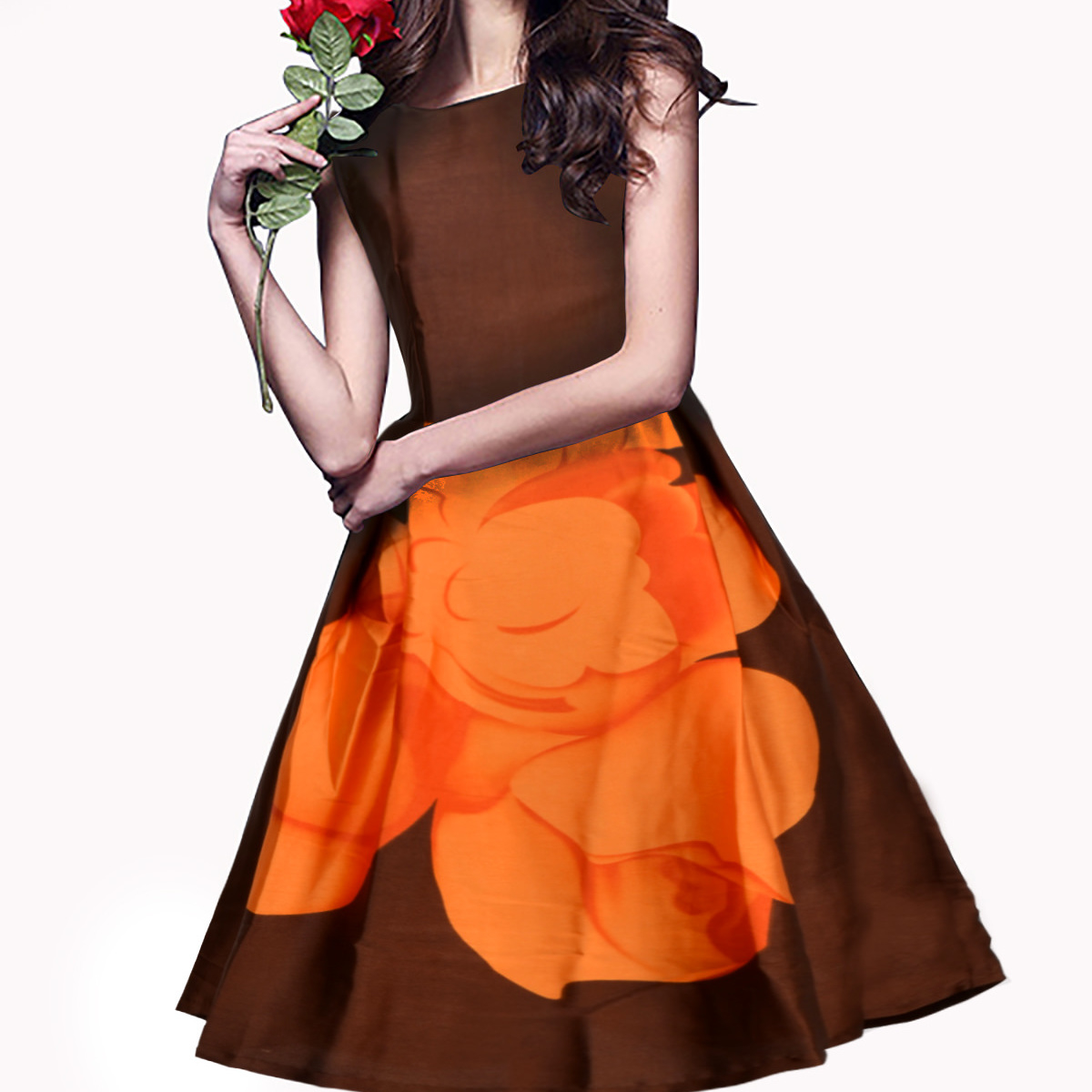 Kartiklifestyle Designer Western  Dress Fabric Premium Japan Satin Stitched Kurtis.