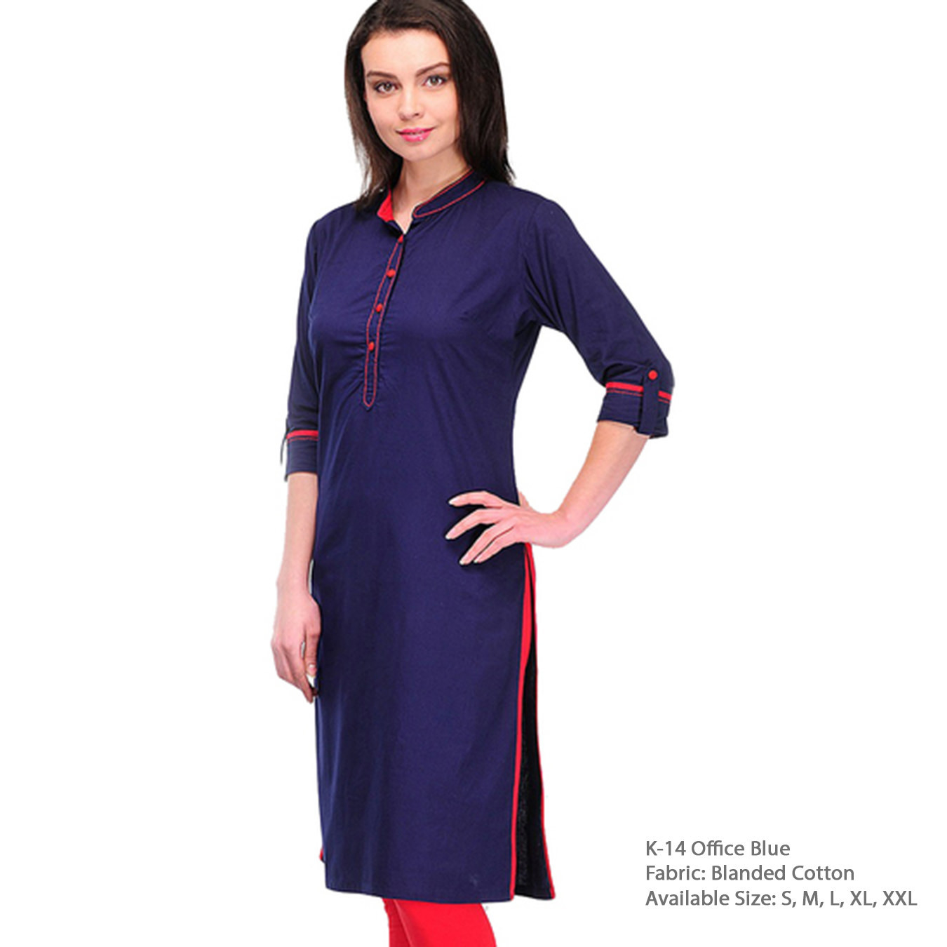 Kartiklifestyle Designer Kurti Fabric Blended Cotton Stitched Kurtis.