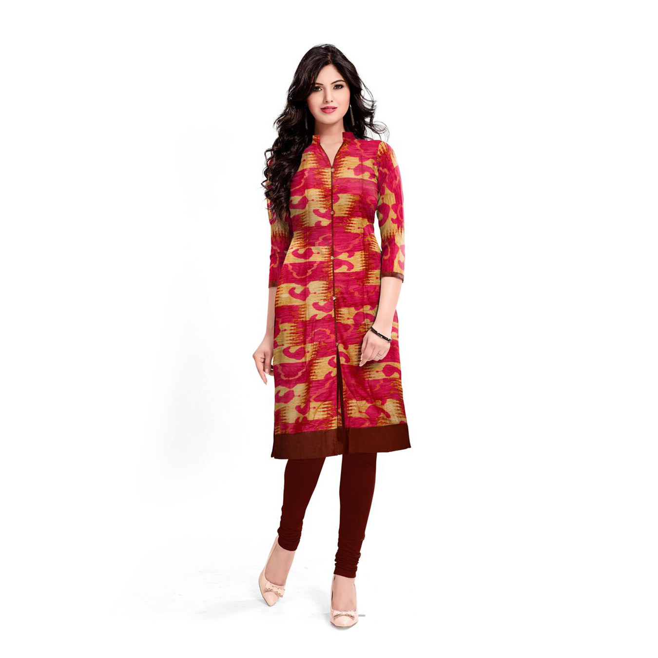 Kartiklifestyle Designer Kurti Fabric Rayon Stitched Kurtis.