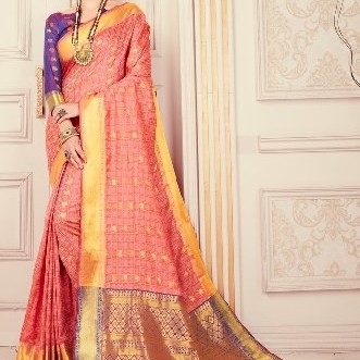 Beautiful Heavy Traditional , Ethnic Looking Art Silk Sarees  With Zari Thread Work