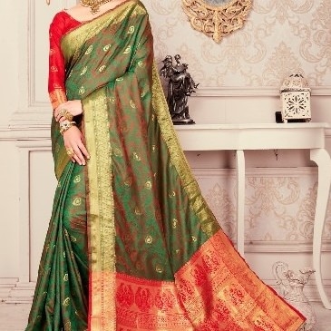 Beautiful Heavy Traditional , Ethnic Looking Art Silk Sarees  With Zari Thread Work