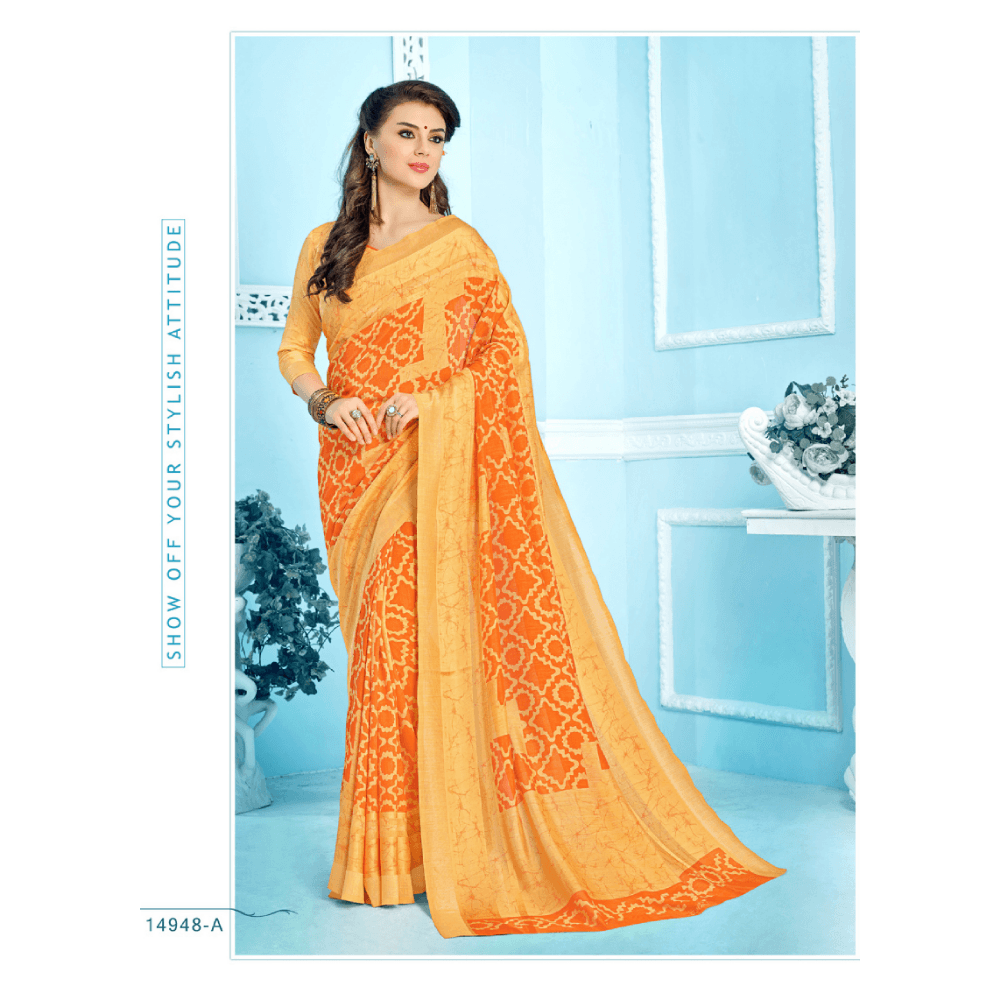 Printed Casual Wear Sarees