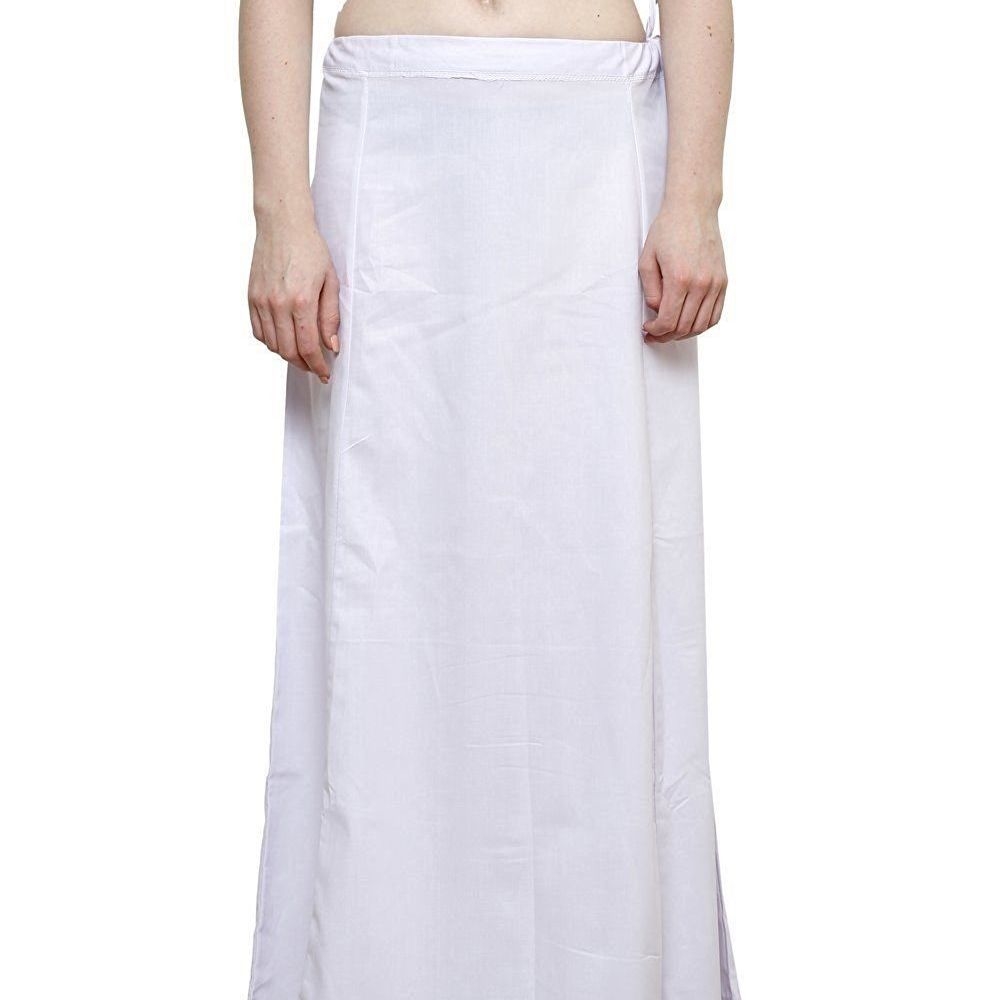 Women's Cotton Inskirt Saree Petticoats Plain Cotton Readymade Petticoat 