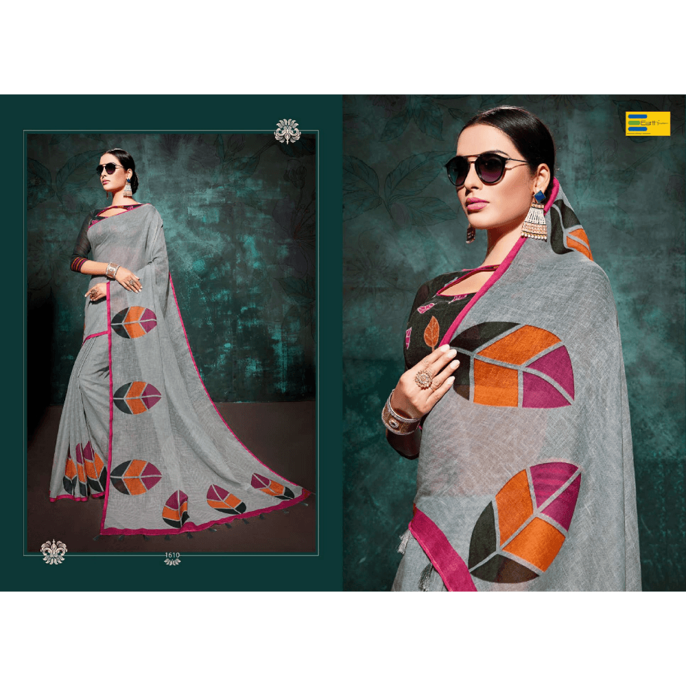 Beautiful Printed Khadi Fabric Sarees  
