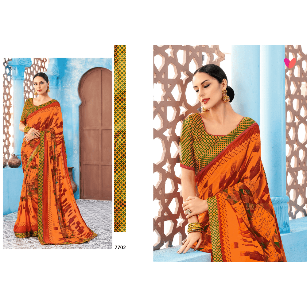Printed Casual Wear Sarees
