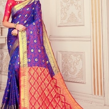 Beautiful Heavy Traditional , Ethnic Looking Art Silk Sarees  With Zari Thread Work