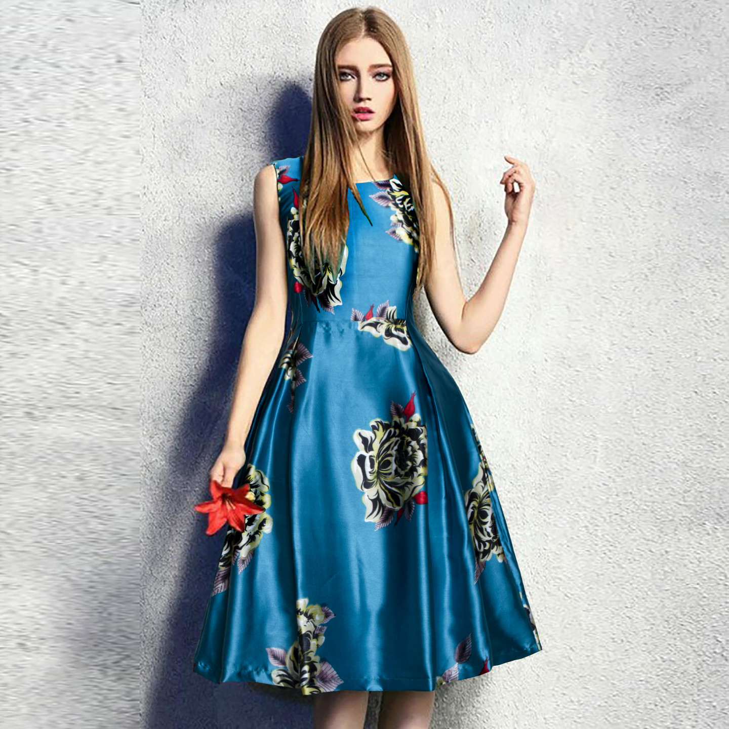 Kartiklifestyle Designer Western  Dress Fabric Premium Japan Satin Stitched Kurtis.