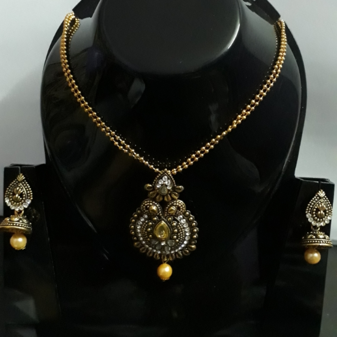 Pendant necklace for Women with jhumki 