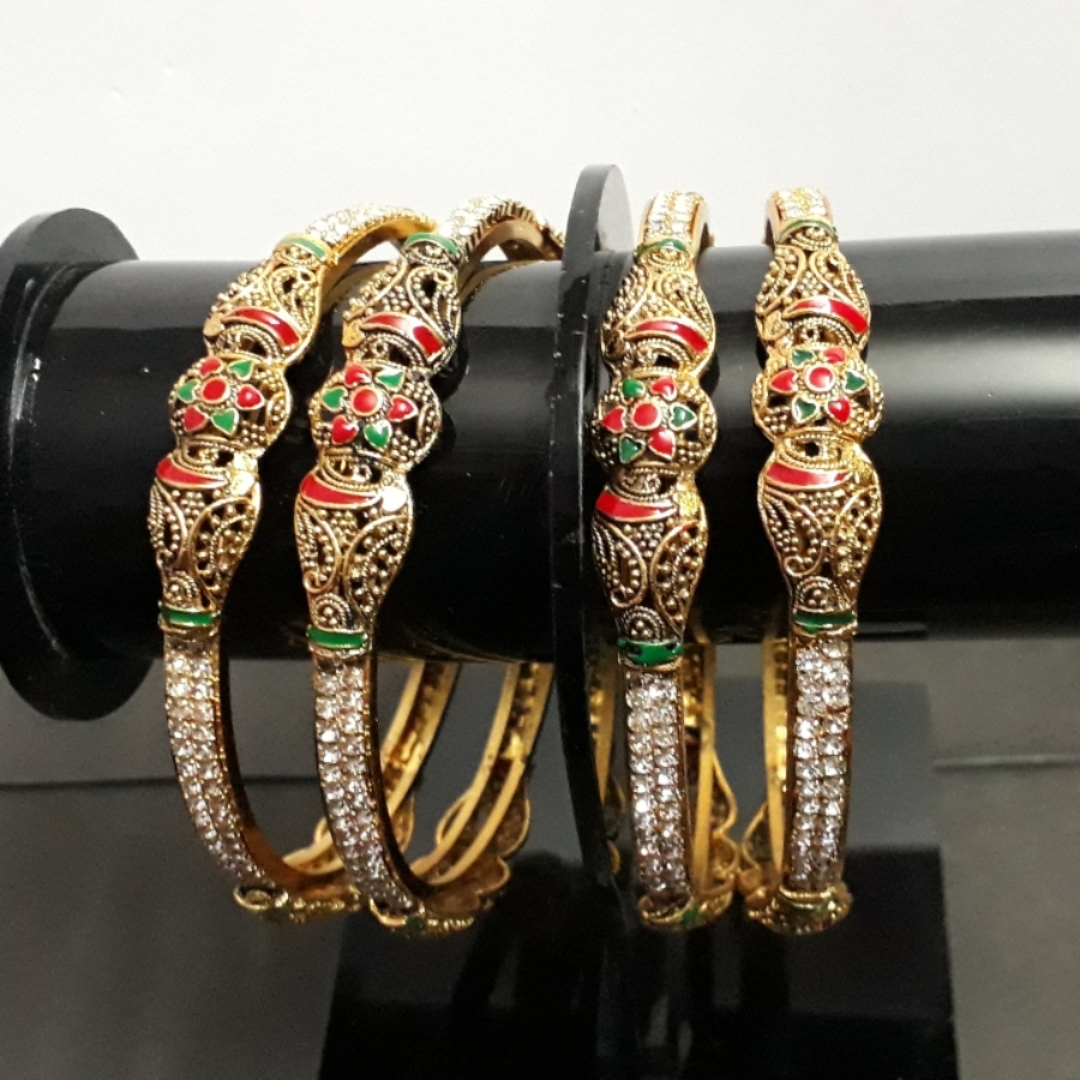  Meena Bangle Set of four for Girls and Women