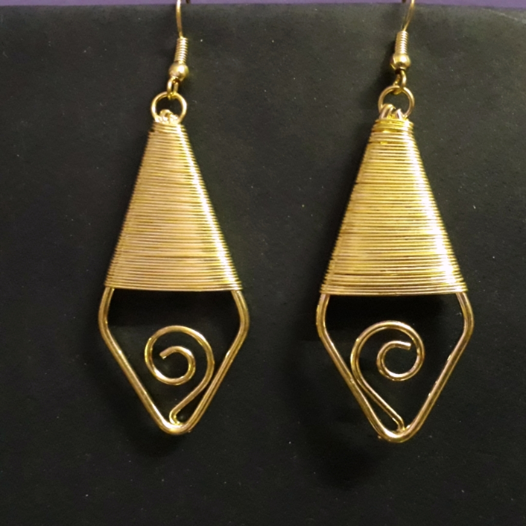 Golden Drop Earrings For Women