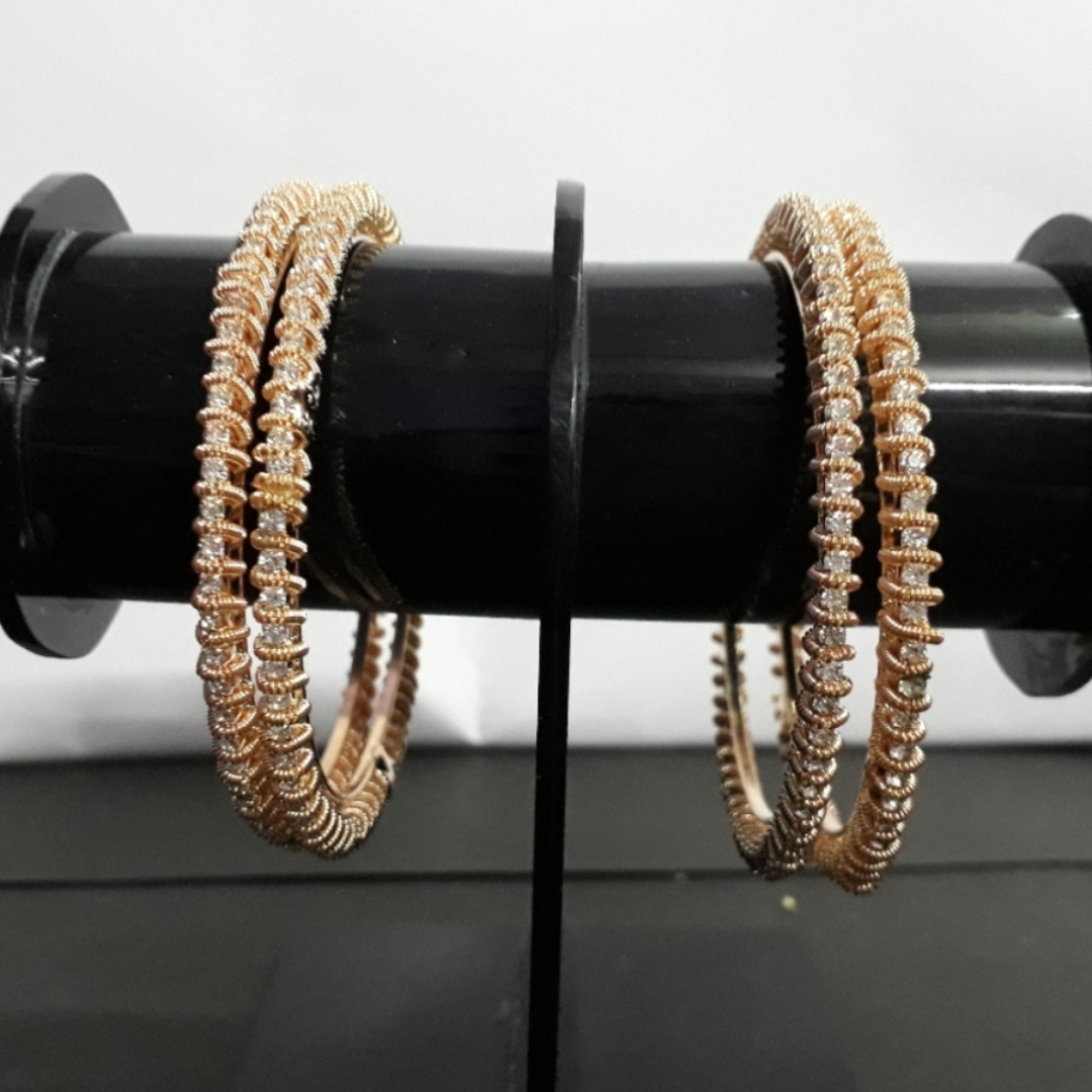 BEAUTIFUL STONE STUDDED BANGLES SET OF FOUR KANGAN