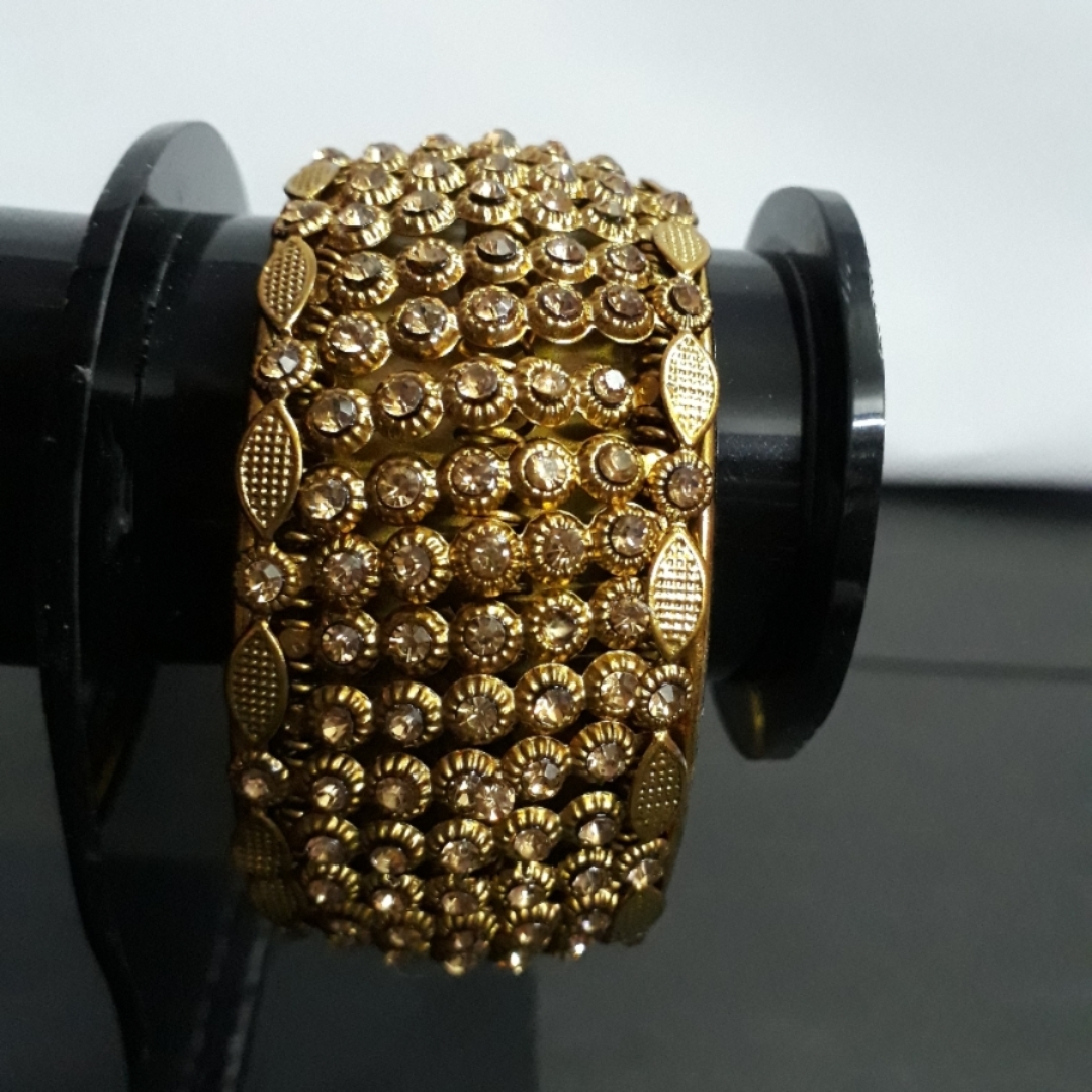 BEAUTIFUL STONE STUDDED BANGLES FROM HYDERABAD JEWELS