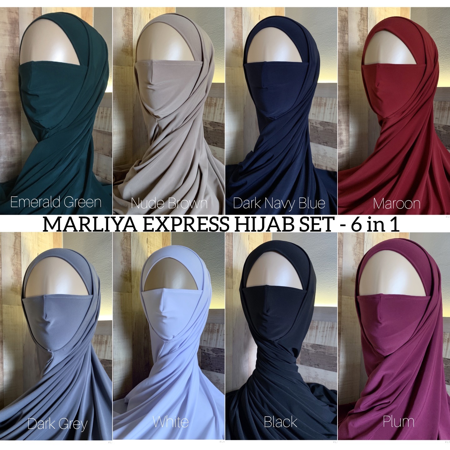 Marliya Express Hijab Set 6 in 1