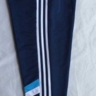 men blue trousers with white stripe