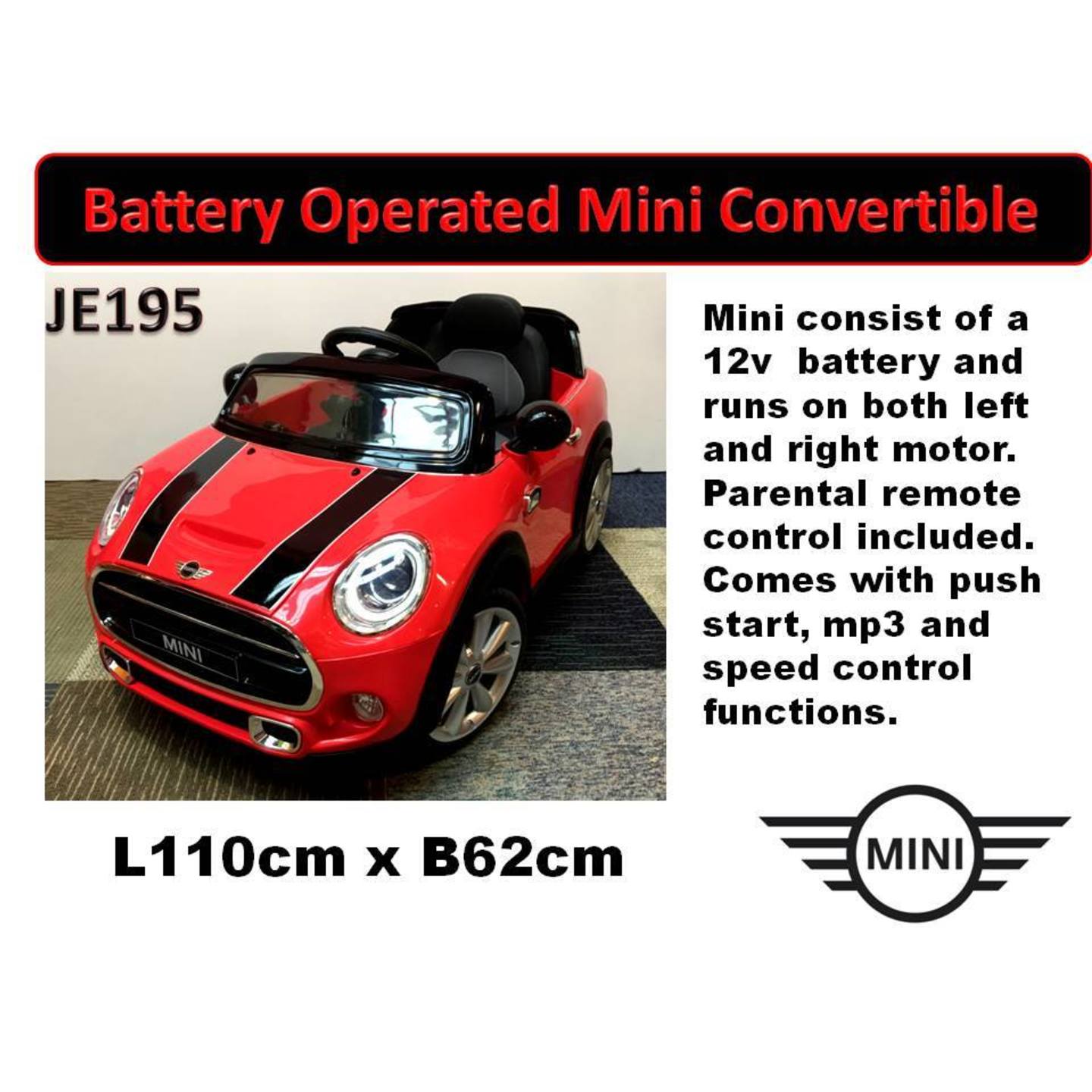 Battery Operated Mini John Cooper 