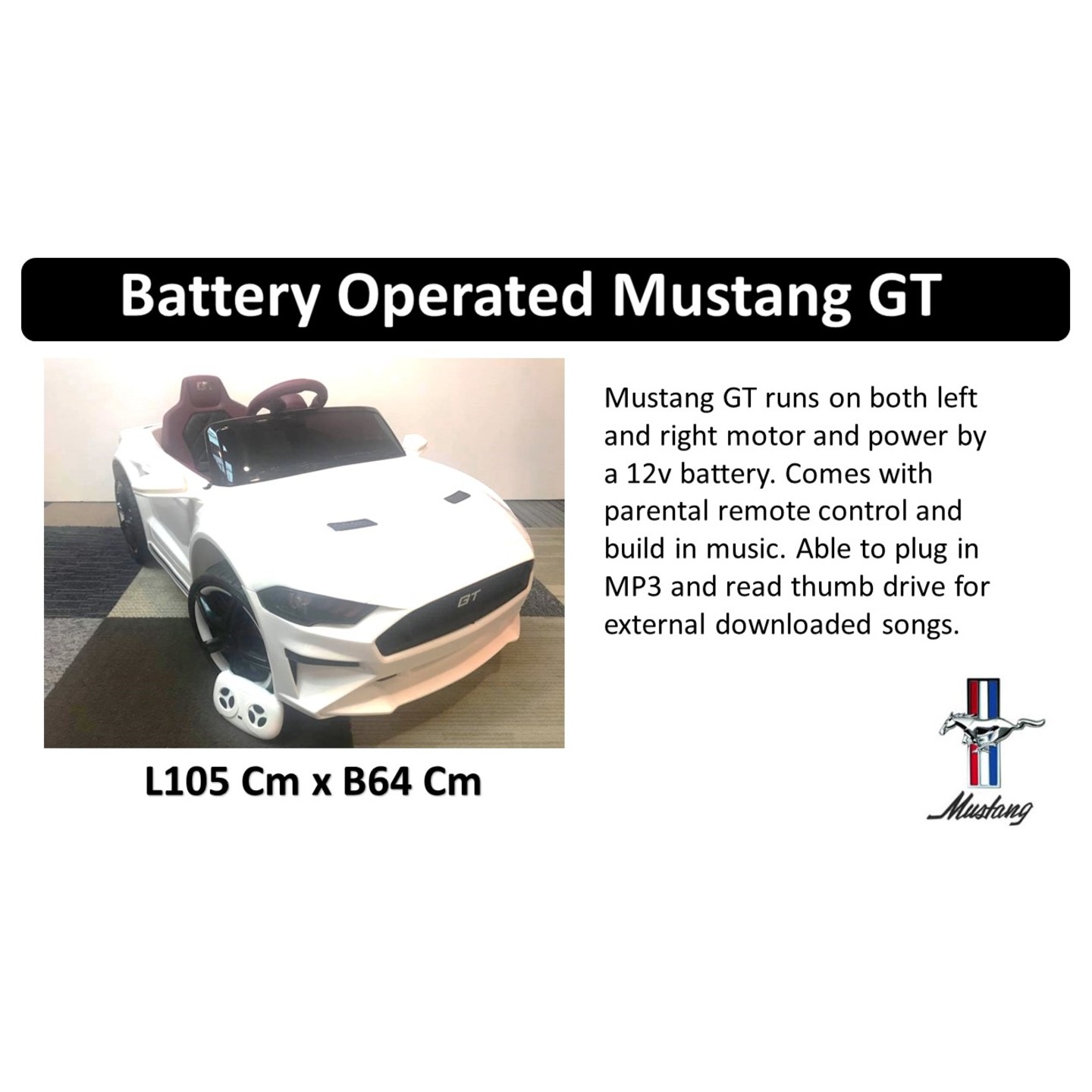 Battery Operated Mustang GT 