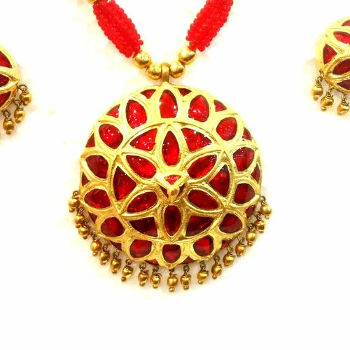 Jaapi Set in Red Stone (Large Size)
