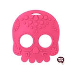 Baby Teether Sugar Skull (Pink)