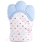 Glove Bite Polka Dots (Blue)