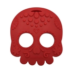Baby Teether Sugar Skull Red