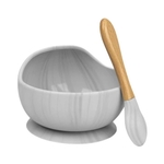Silicone Bowl Set Marble