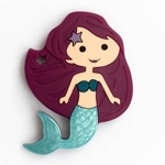 Baby Teether Mermaid Pearl Teal