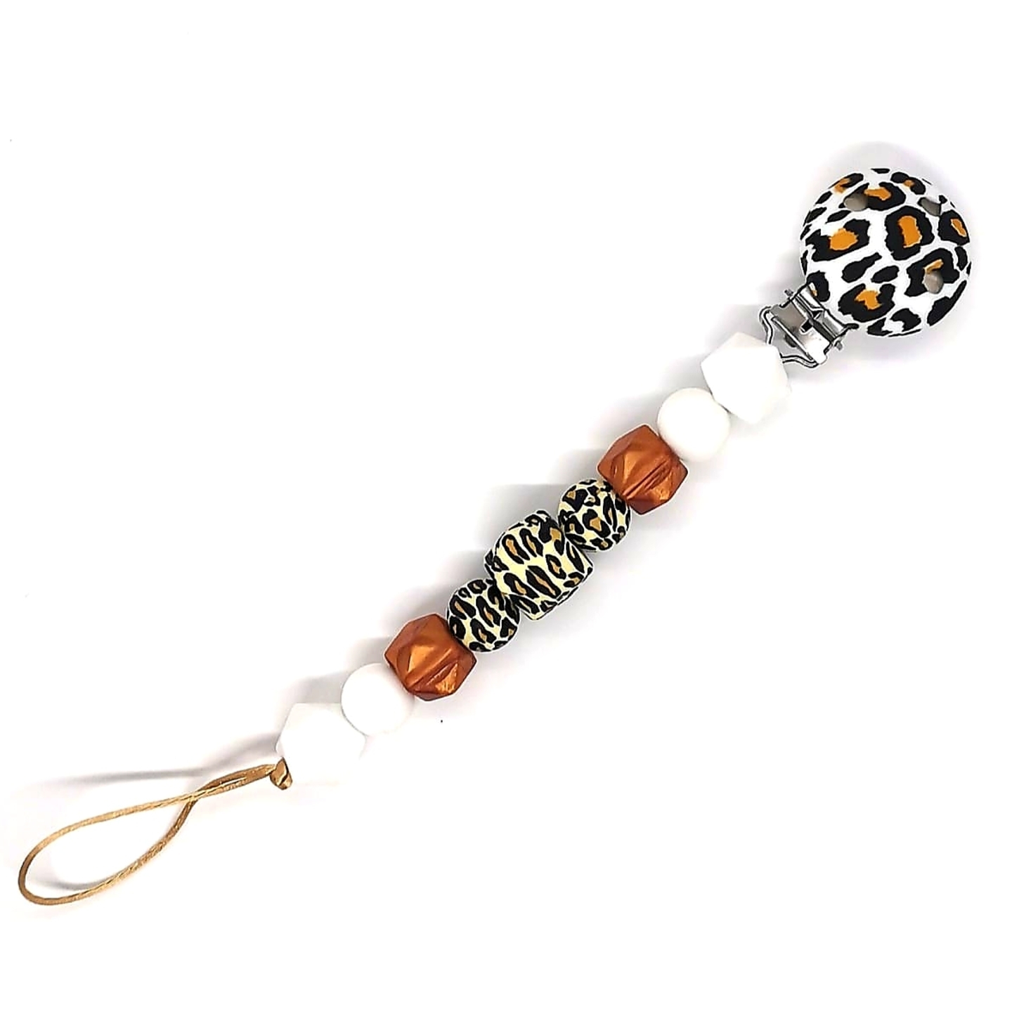 Leopard Beadsy Clip