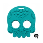 Baby Teether Sugar Skull Teal