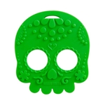 Baby Teether Sugar Skull (Green)
