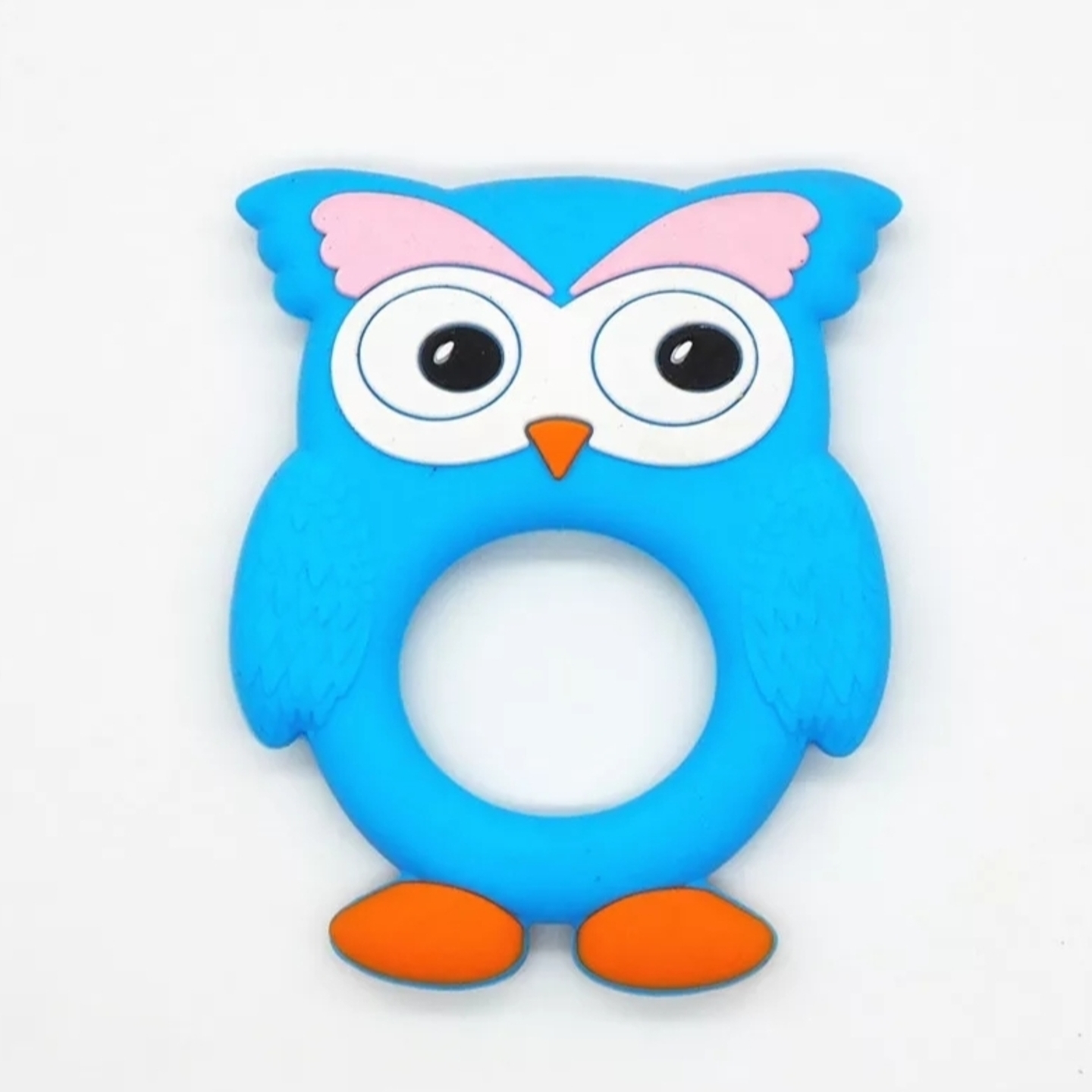 Brow Owl Teether Blue