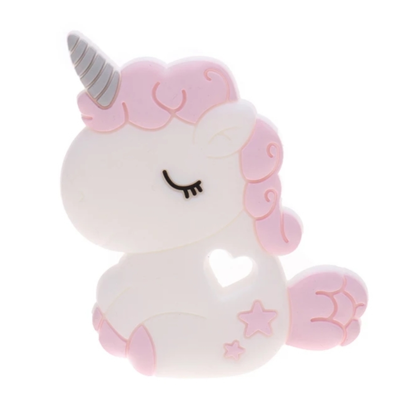 Baby Teether Chubby Unicorn Pink